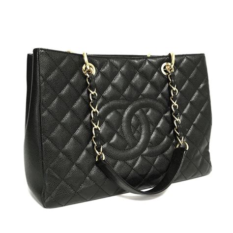 chanel cavier shopper tote 2019|CHANEL Caviar Quilted Grand Shopping Tote GST Black.